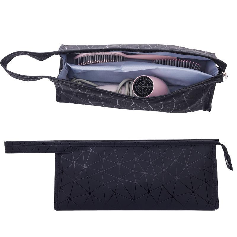 Waterproof PU Leather Hair Dryer & Curling Iron Storage Bag - High Quality, Fashionable & Portable 35x14.5x13