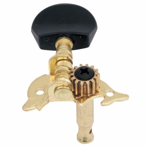 MAHALO Ukulele Tuners, Set of 4, UMH100G, GD/BK