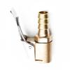 Tire Quick Connector Air Chuck Open Flow Straight Lock Chuck with Clip Durable Copper Construction Tire Inflation Connector