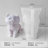 Cute Cat Silicone Candle Mold  3d Animal Kitten DIY Handmade Gypsum Ornaments Drip Glue Decorative Mould Candy Chocolate Molds