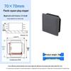 Square Plastic Furniture Tube Plug Foot Pad - Wear-Resistant Protector for Tables, Stools, and Chairs