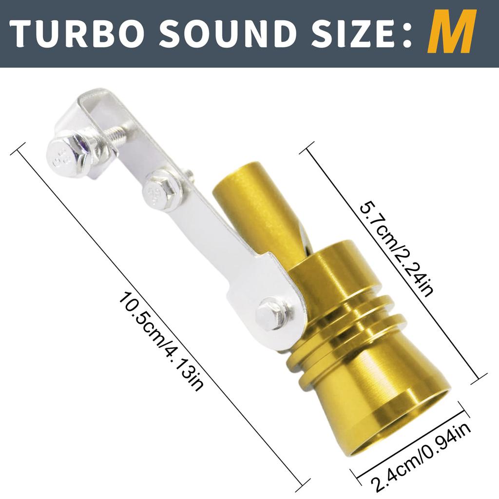 Aluminum Alloy Universal Turbo Sound Exhaust Muffler Pipe Whistle Car, Motorcycle,Truck Roar Maker