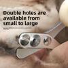 Cat Dedicated Stainless Steel Nail Clipper with Round Hole Pet Nail Clippers Toe Claw Trimmer for Small Dog Grooming Supplies