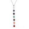8mm Amethyst Yoga Pendant Necklace