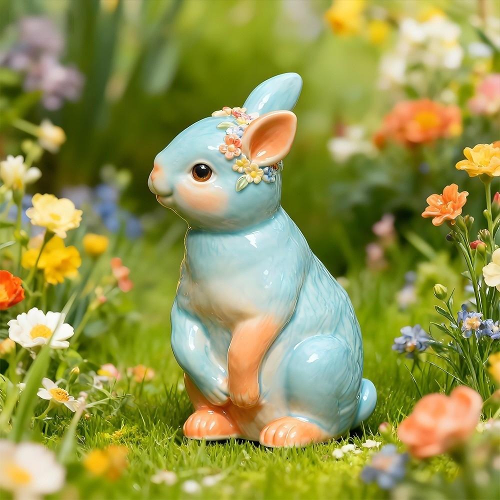 Plaster Mold Cute Rabbit Silicone Mold Non-Stick Handmade Easter Candle Mold Lovely 3D Rabbit Soap Mold Easter Decoration