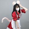 Simulation Animal Ear Headgear Dress Up Cute Plush Mouse Ear Cosplay Headgear Props Headband Mouse Ear Headband