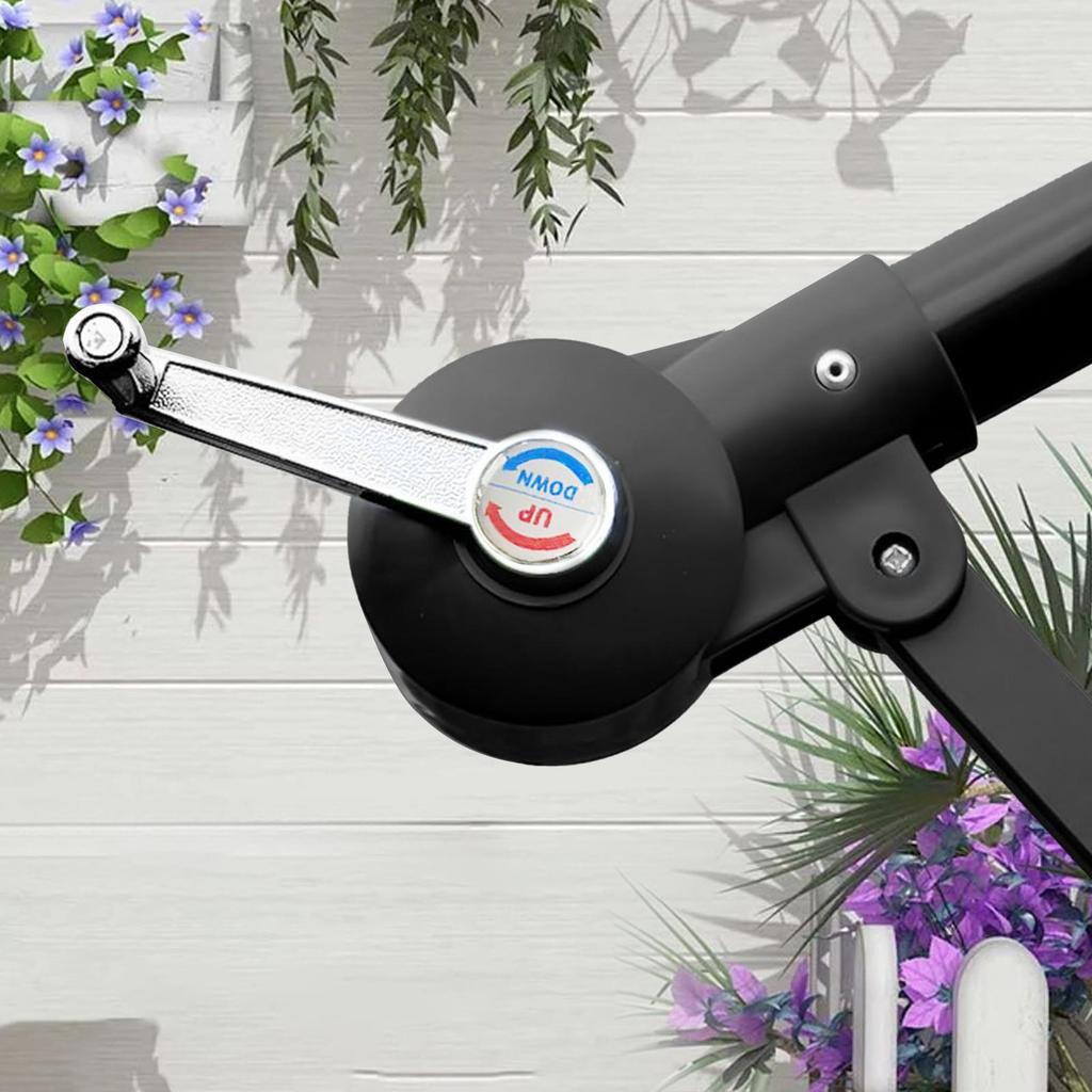 Outdoor Umbrella Crank Replacement Anti-Slip Hand Crank with Cord for Patio, Garden, Poolside, Balcony Parasol Replacement Part