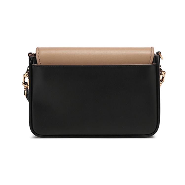New MICHAEL KORS Bradshaw Cow Leather Handbag, Crossbody Bag, Shoulder Bag Women's 30T1G2BM2L-BLACK-CAMEL