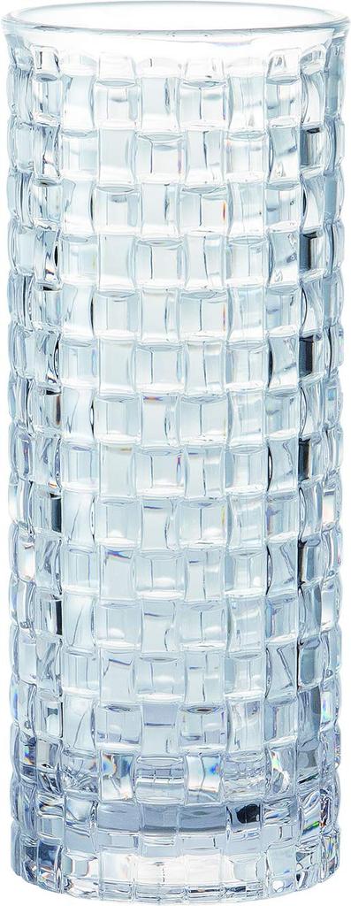 Foyer HAMMER GLASS Crystal MOSAIC 10xH25 Vase, Crystal Clear, Shatterproof Polycarbonate