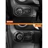 Savadicar Carbon Fiber Interior Accessories - Headlight Switch Trim for 2018-Present Jeep Wrangler JL JLU 4XE & Gladiator JT - Premium Texture