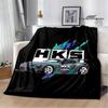 HKS Racing Car Printed Blankets Fashion Warm Blanket Soft And Comfortable Blanket Home Travel Blankets BedLinings Birthday Gift