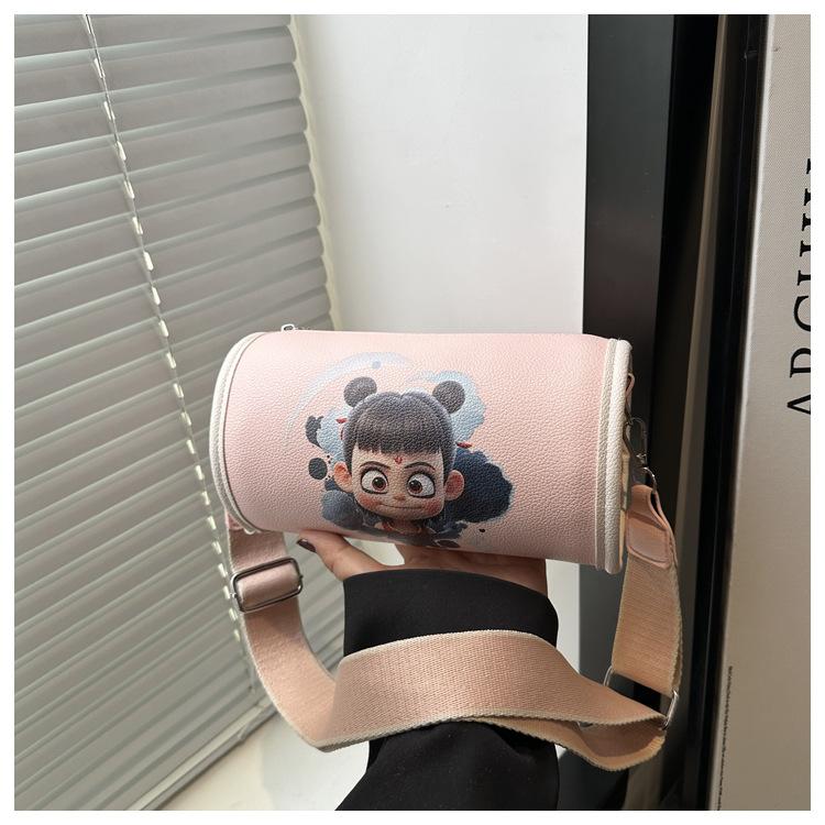 Nezha's Devil's Child Haohai Peripheral Bag Female 2025 New Summer Pillow Bag Cartoon Animation Mobile Phone Oblique Span Bag