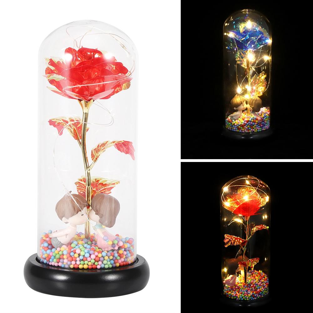 Innovative Romantic  Lamp Decor LED Flower Light Gift for Wedding Birthday Valentine\'s Day