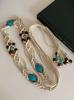 Retro Round Resin Necklace: Versatile, Fashionable High-End Clavicle Chain for Women