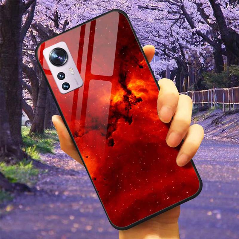 For Xiaomi 12T / 13T Case Tempered Glass SPACE Marble Luxury Hard Back Cover for Xiaomi 13T Pro / 12TPro Bumper for Xiaomi13T