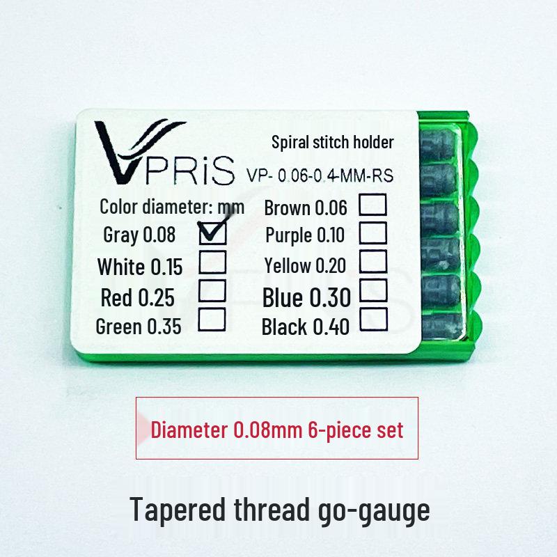 Threaded 0.05mm Ultra-Fine Steel Nozzle Cleaning Needle for Go-No-Go Gauge Valve