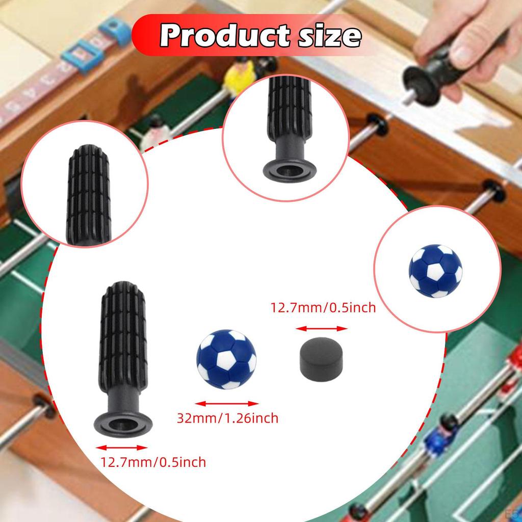 Náhradní rukojeti pro stolní fotbal se dvěma malými míči