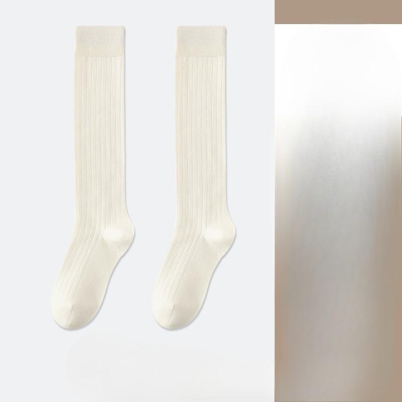 Spring and Autumn Grey Calf Socks for Women, Thin Socks for Slimming Legs, Autumn and Winter Long Socks