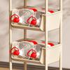 1 Storage Rack Trolley, Vertical Multi-layer Storage, with Wheels, Suitable for Kitchens, Bathrooms, Dormitories, Etc