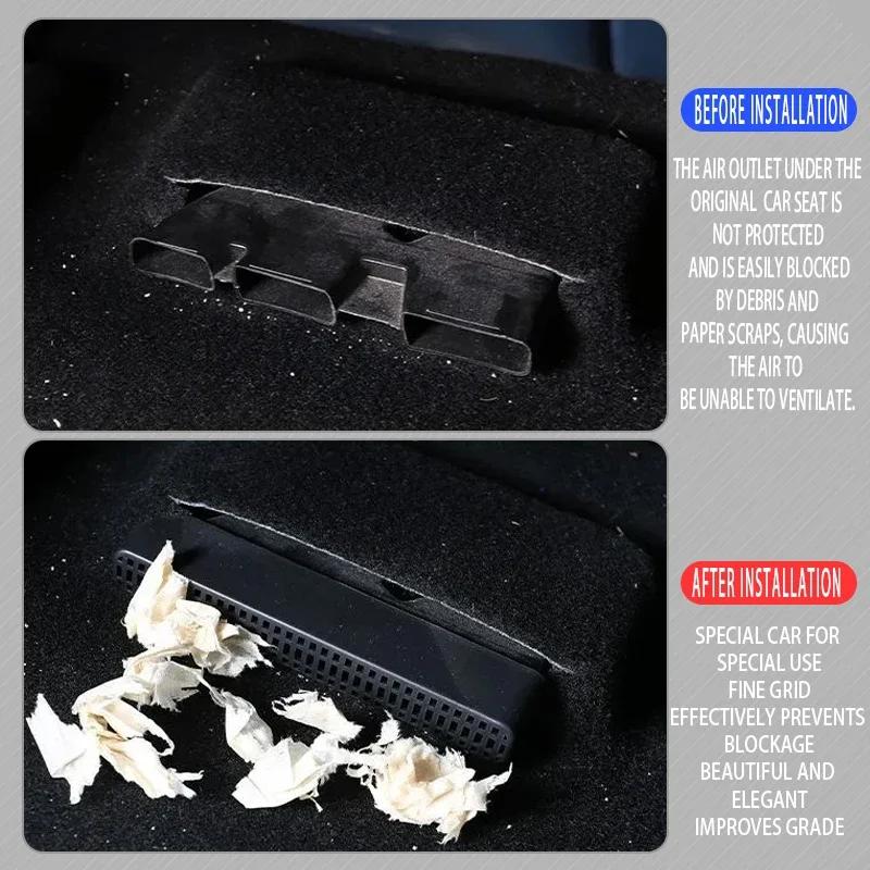 2Pcs Car Air Vent Covers For BMW iX3 2022~2025 2023 2024 Air Duct Outlet Exhaust Cover Anti-blocking Auto Interior Accessories