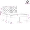 Box Spring Bed with Mattress Dark Brown 180 x 200 cm Fabric