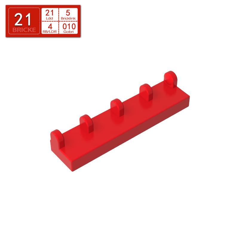 BRICKE 4625 1x4 Hinge Plate - 5 Studs Compatible with LEGO, MOC Spare Parts Piece