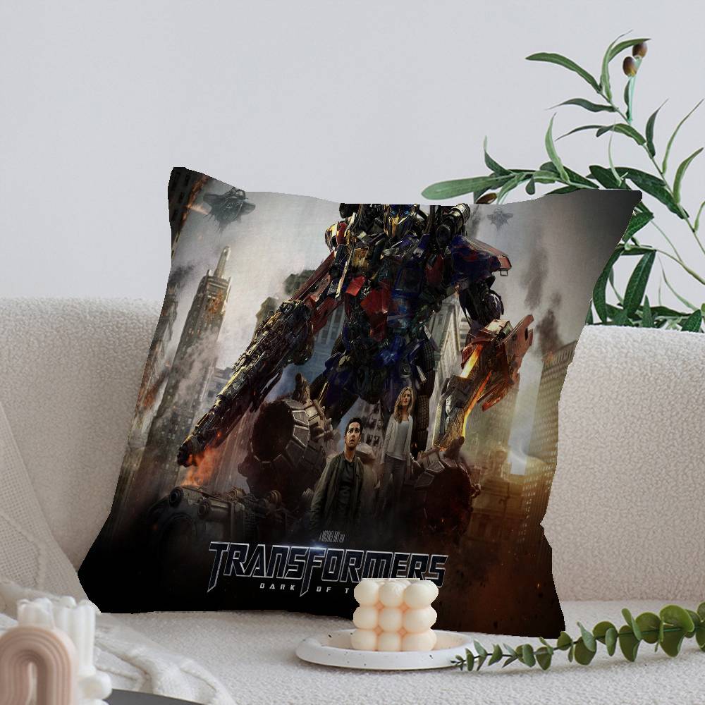T-Transformers Maple Design Cushion Cover Happy Autumn Harvest Decor Holiday Decorati Pillow Cover