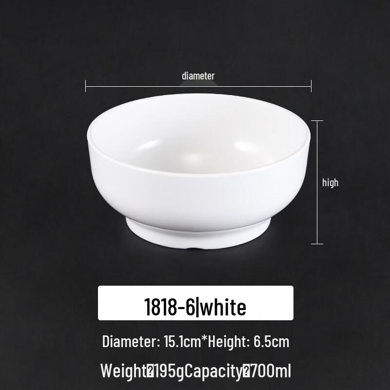 Molona Melamine Ramen Noodle Bowl