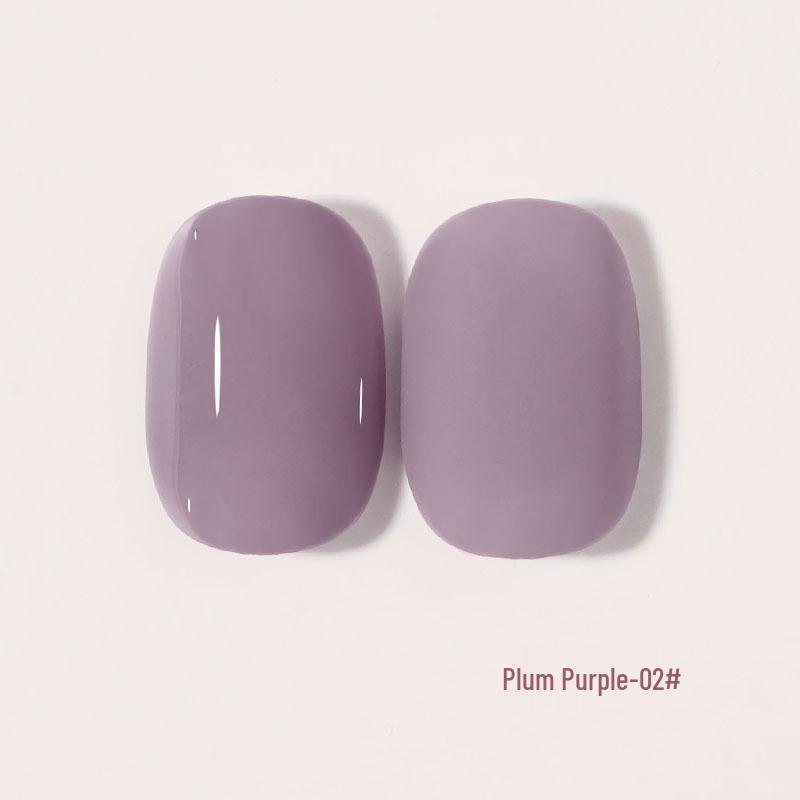 2024 Trendy Glitter Nail Gel Polish Set In Grape and Plum Purple for Salons