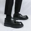Thick Soled Men's Leather Shoes Leisure British Design Style Daily Business Office Outdoor Party Street Youth Walking Shoes