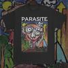 Parazit Film Tişörtü Ağır Pamuklu Serigrafi Baskılı