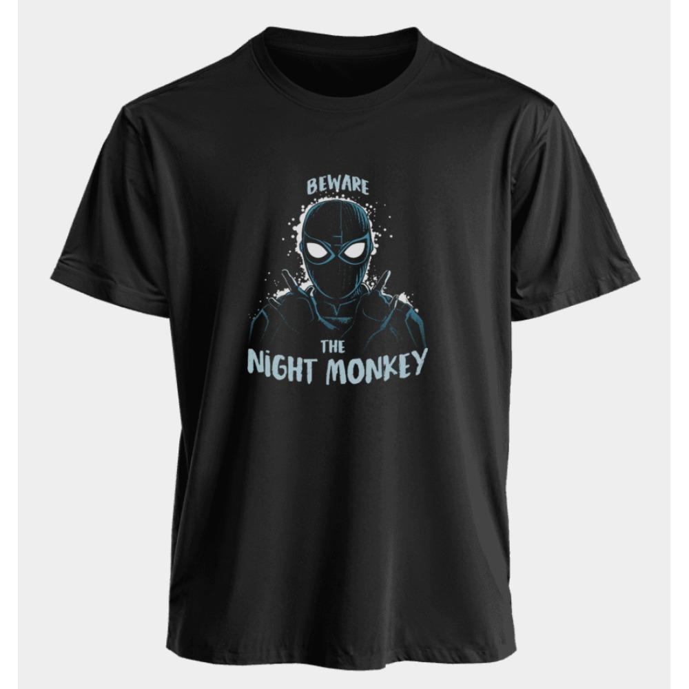 

Men s and Women s T-shirts Spider Man Night Monkey Summer American Spring and Autumn Casual Sports Printed Short Sleeves 4XL