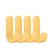4PCS Towel Hook Plastic Door Hanger Self Adhesive Wall Hanger Hat Racks Key Hanger Wall Organizer Home Decor Key Holder
