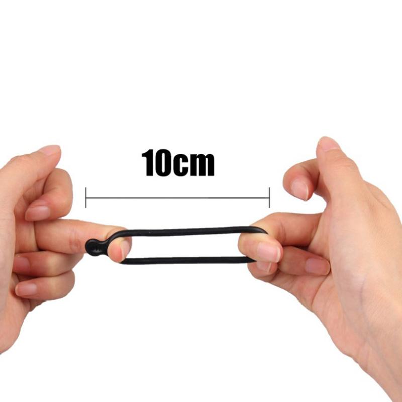 10Pcs Silicone Rubber Band Ring For Bicycle Headlight Rear Lamp Mountain Bicycle