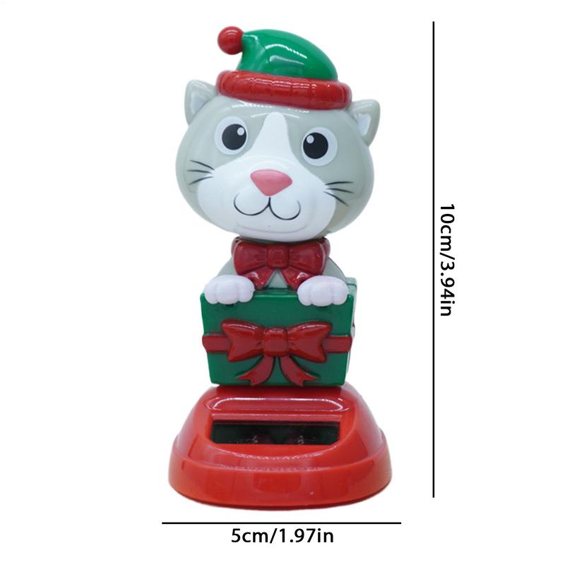 For General Christmas Solar Dancing Toys | Cartoon Car Shaking Head Dancer Doll | Car Dancing Toys Ornaments For Car Desk Home