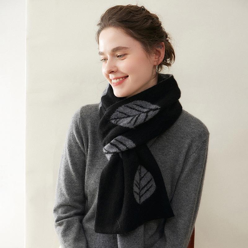 2025 Autumn Winter Women s Jacquard Cashmere Neck Warmer - High-End, Skin-Friendly, Warm Scarf 170x26CM