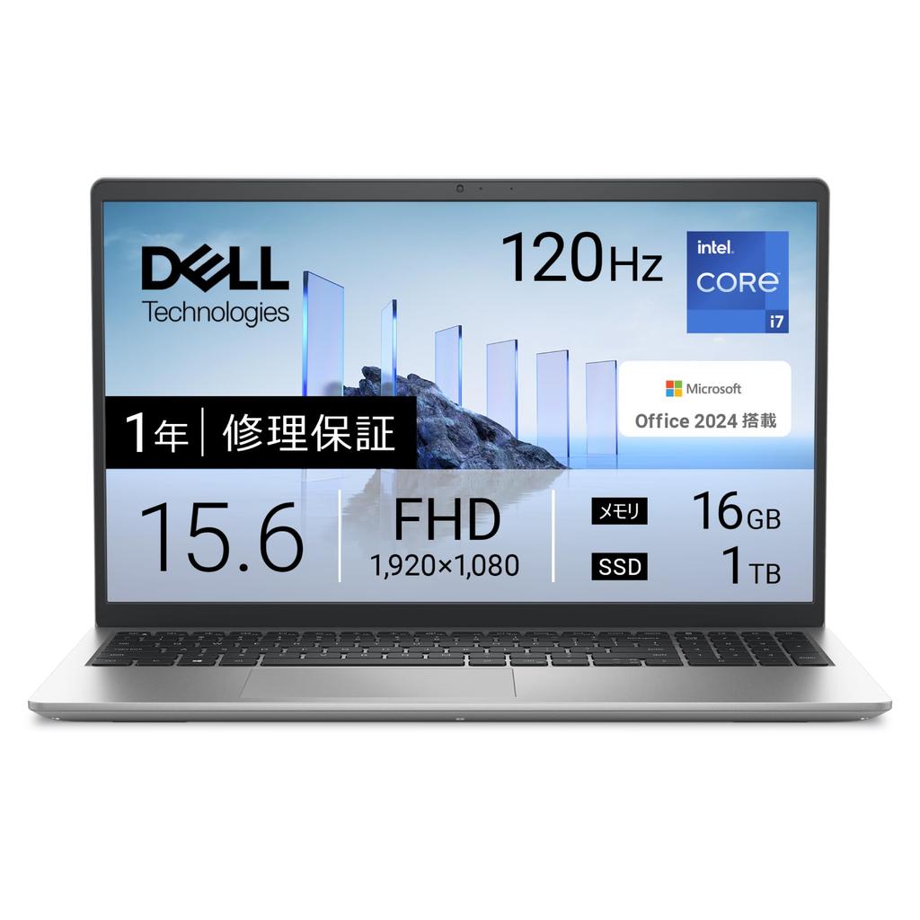 Dell 15 DC15250 Intel Core 16GB 1TB Office Windows 11 Platinum Repair Service Hard Drive Return 15.6-inch Laptop, i7-1355U, Memory, SSD, 2020, Silver,