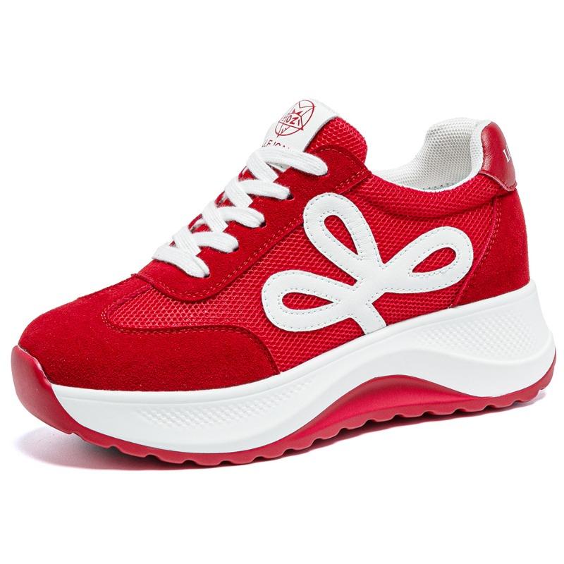 

thick-soled women s autumn new sports soft-soled color matching casual fashion versatile height-increasing women s shoes 40