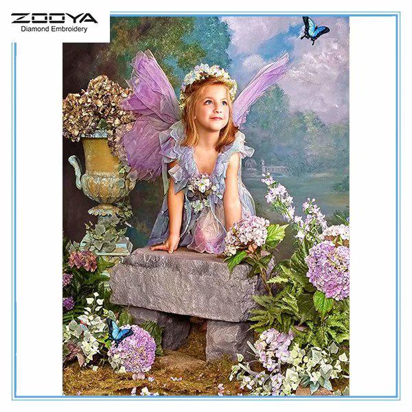 

ZOOYA DIY 3D Алмазная вышивка Крестиком Главная Декор Ангел
