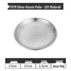 10-Piece Stainless Steel Multi-purpose Round Plates