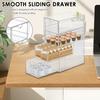 Organizador de Bolsitas de Té Cajón Apilable Transparente Almacenamiento de Cosméticos Joyas Soporte Caja para Cápsulas de Café Gran Capacidad Cajón Almacenamiento Bolsitas de Té