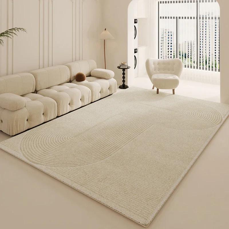 Wabi-sabi Style Carpets for Living Room White Bedroom Decor Plush Carpet Modern Thickened Minimalist Rug Fluffy Soft Bedside Mat