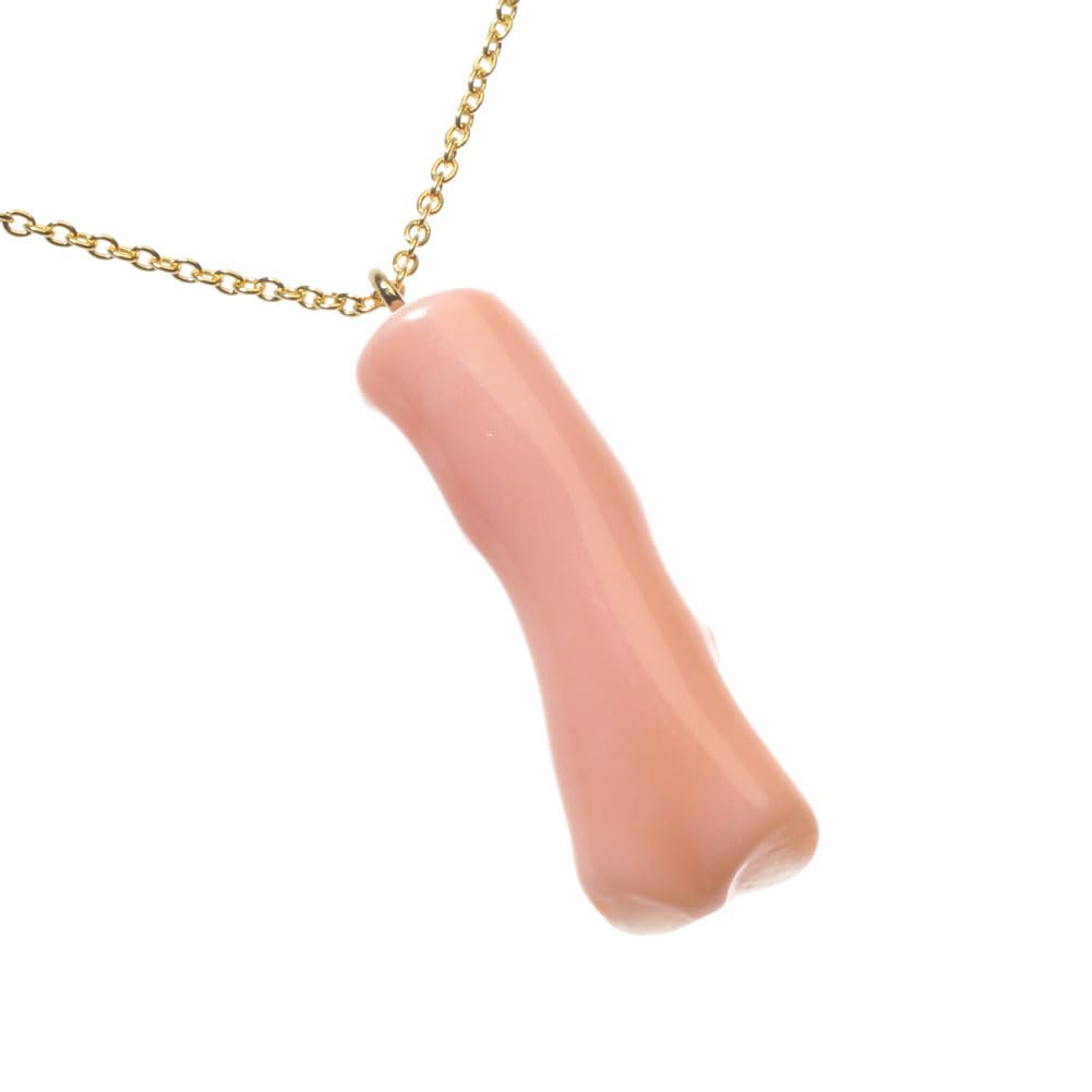

[Sansui] Garnet Coral Pink Branch Pendant Necklace (Undyed)