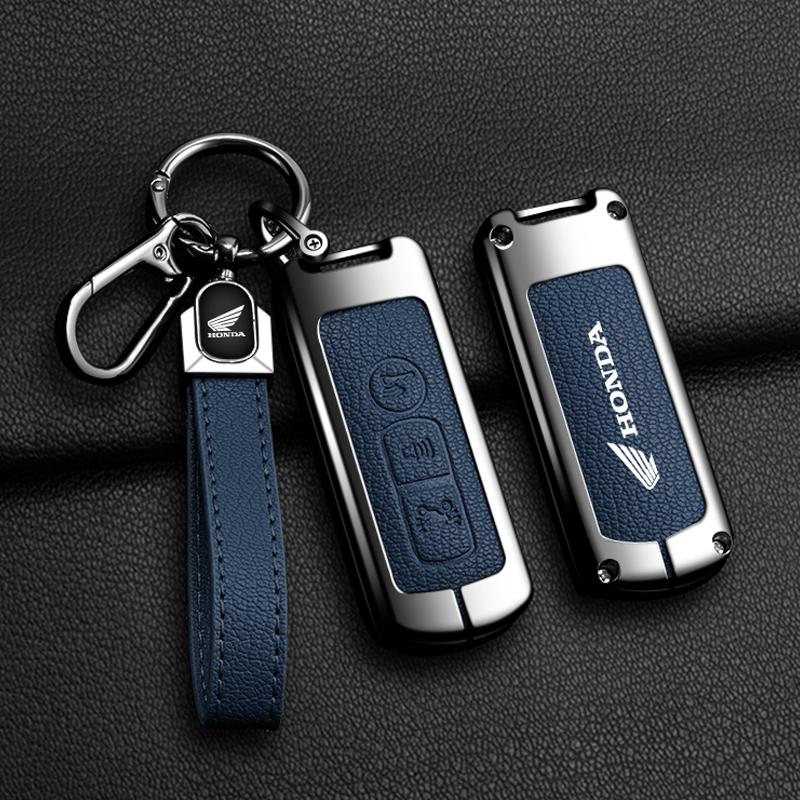 Zinc Alloy Leather Car Key Case Cover For Honda Forza 125 300 350 750 ADV Pcx 125 Xadv Super Cup SH150i SH300 Sh125 XAV Xlov