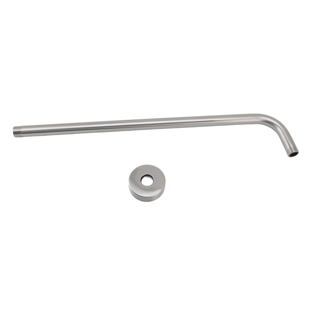 Shower Arm NPT1 2 Stainless Steel Wall Mount Concealed Shower Head Extension Arm with Flange Brushed