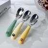 Ingot Head Soup Spoon Stainless Steel Tableware Teaspoons Home Children'S Tablespoons Ice Cream Shovel Kitchen Utensils