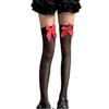Christmas Sweetheart High Stockings Love Pattern Red Bow Ultra-Thin Beautiful Legs Stockings Knee Socks Women'S Stockings