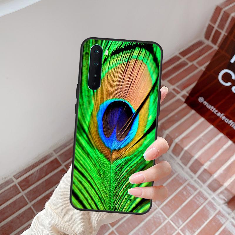 Peacock Feathers Case For OnePlus Nord 5 CE 2 3 4 Lite N20 N30 OnePlus 15 13 12 11 10R 13R 10T 13T 12R Cover