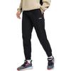 Li Ning Fitness Series Knitted Sweatpants Men's Black Moderate Straight Fit Pants AYKR757-1