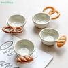 Cute Bakery-Themed Ceramic Small Dish – Baguette and Bread Plate for Restaurant or Home Use
